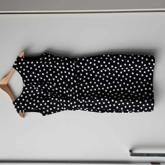 Vintage Dresses & Skirts - Vintage Mondi Polka Dot Fitted Dress